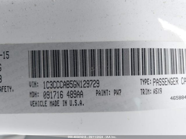 1C3CCCAB5GN129729 Chrysler 200 Limited