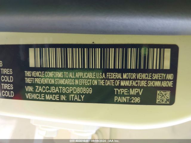 ZACCJBAT8GPD80899 Jeep Renegade Sport