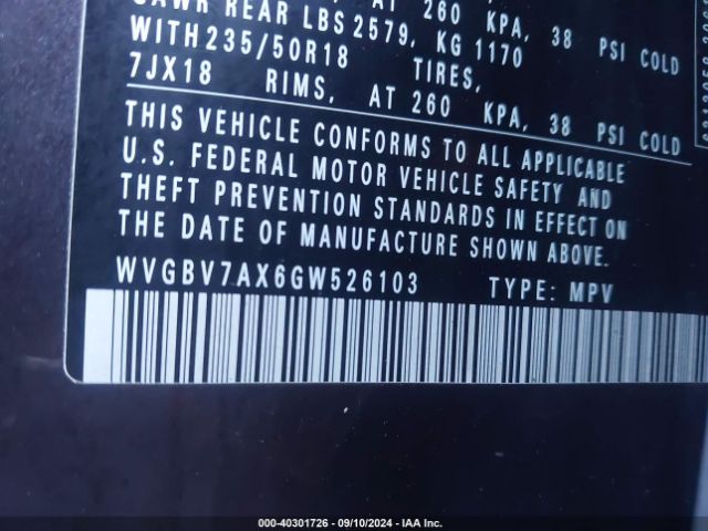 WVGBV7AX6GW526103 Volkswagen TIGUAN SE