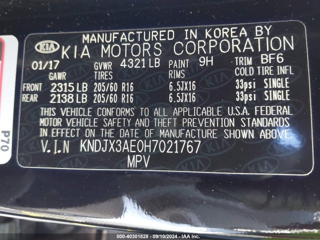 KNDJX3AE0H7021767 KIA motor (3-phase ac)