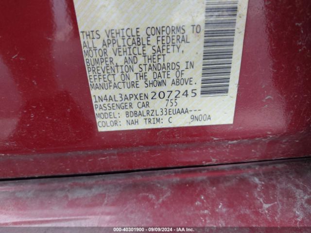1N4AL3APXEN207245 Nissan Altima 2.5 S