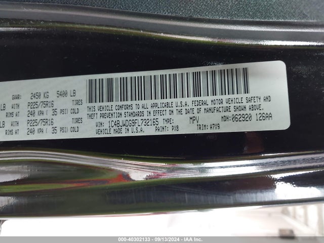 Jeep WRANGLER UNLIMITED 2015 1C4BJWDG9FL732165 Image 9