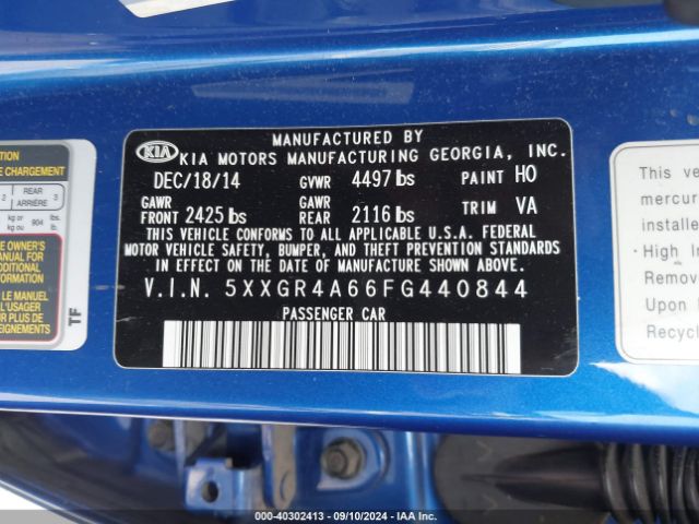 5XXGR4A66FG440844 KIA Optima Sx Turbo