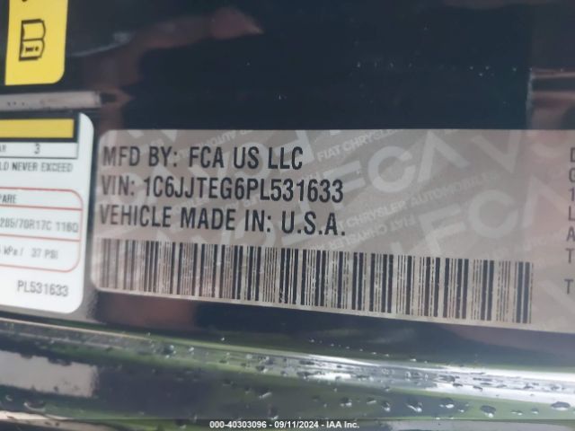1C6JJTEG6PL531633 Jeep Gladiator Mojave 4x4