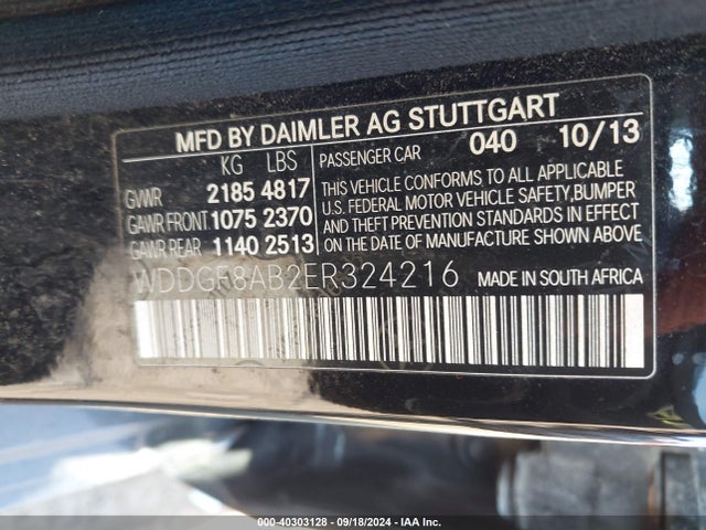 WDDGF8AB2ER324216 Mercedes-Benz C 300 Luxury 4matic/sport 4matic