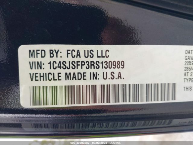 1C4SJSFP3RS130989 Jeep Grand Wagoneer L Series Ii 4x4