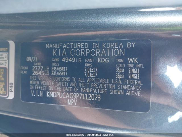 KNDPUCAG9P7112023 KIA Sportage Hybrid Lx