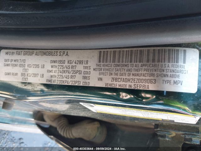 ZFBCFADH2EZ009063 Fiat 500L TREKKING