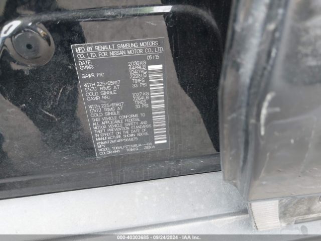 KNMAT2MT4FP564875 Nissan ROGUE S