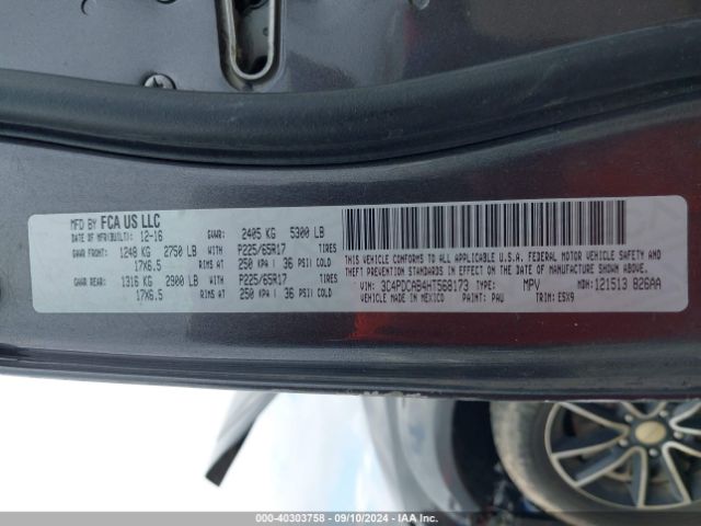 3C4PDCAB4HT568173 Dodge JOURNEY SE