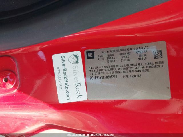 2G1FB1E3XF9306210 Chevrolet Camaro 2ls