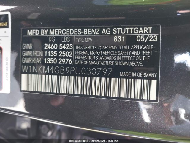 W1NKM4GB9PU030797 Mercedes-Benz Glc 300 Suv