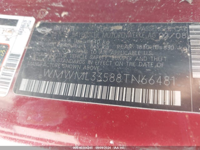 2008 MINI COOPER CLUBMAN WMWML33588TN66481 Photo 8