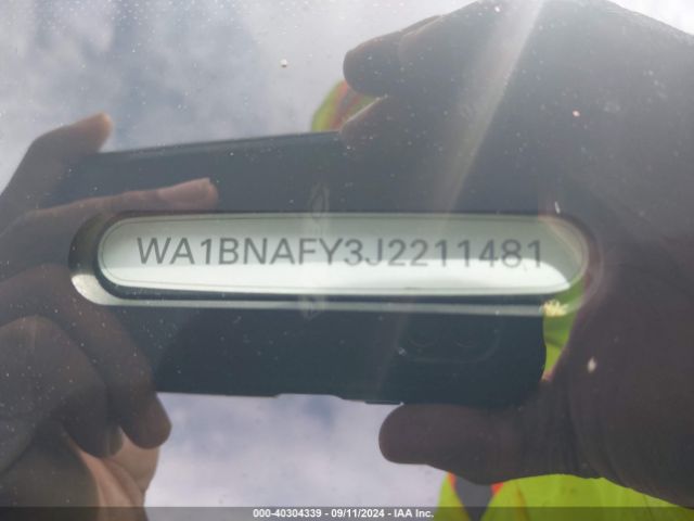 WA1BNAFY3J2211481 Audi Q5 2.0t Premium/2.0t Tech Premium