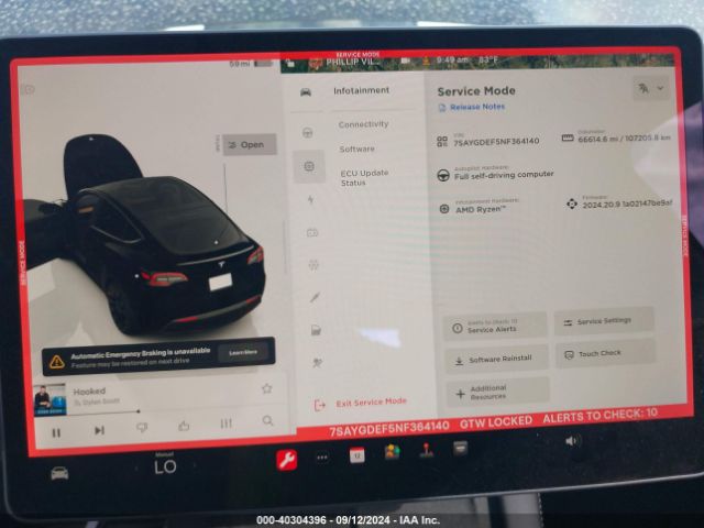 7SAYGDEF5NF364140 Tesla Model Y Performance Dual Motor All-wheel Drive