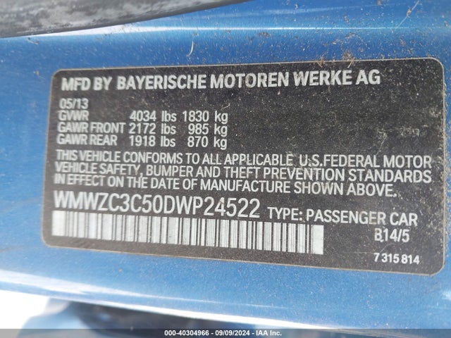 2013 MINI COUNTRYMAN WMWZC3C50DWP24522 Photo 8