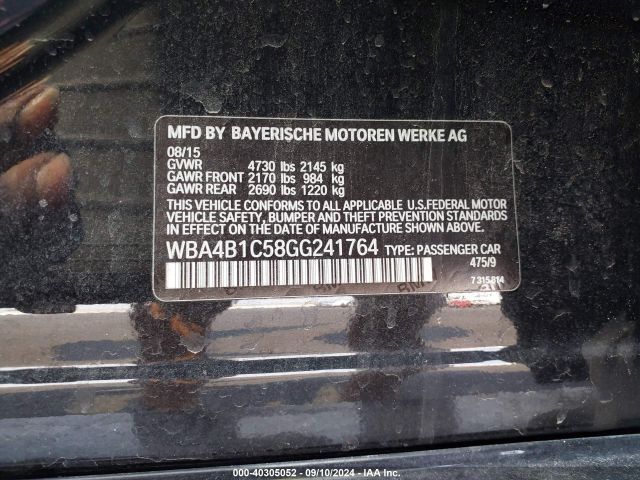 WBA4B1C58GG241764 BMW 435i Gran Coupe