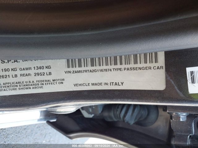 ZAM57RTA2G1167874 Maserati Ghibli S Q4