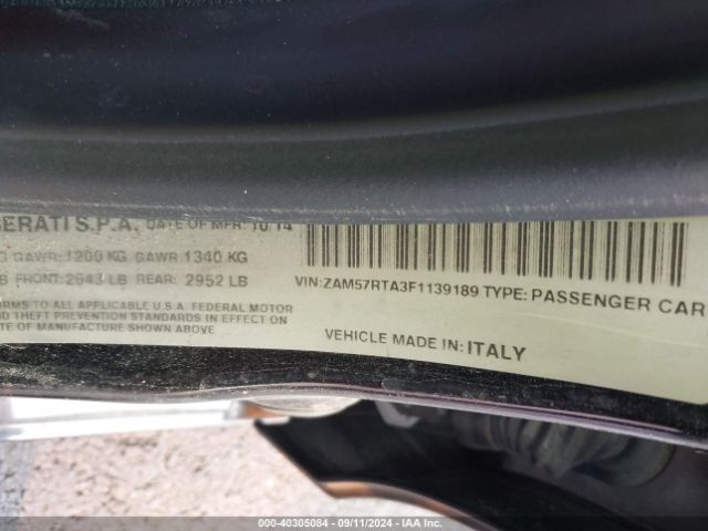 ZAM57RTA3F1139189 Maserati Ghibli S Q4