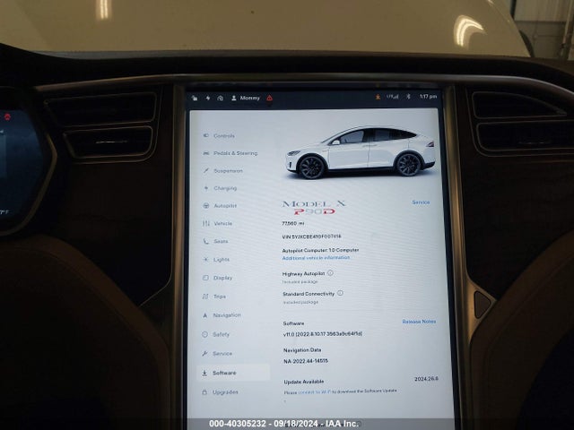 2016 TESLA MODEL X 5YJXCBE41GF007418 Photo 6