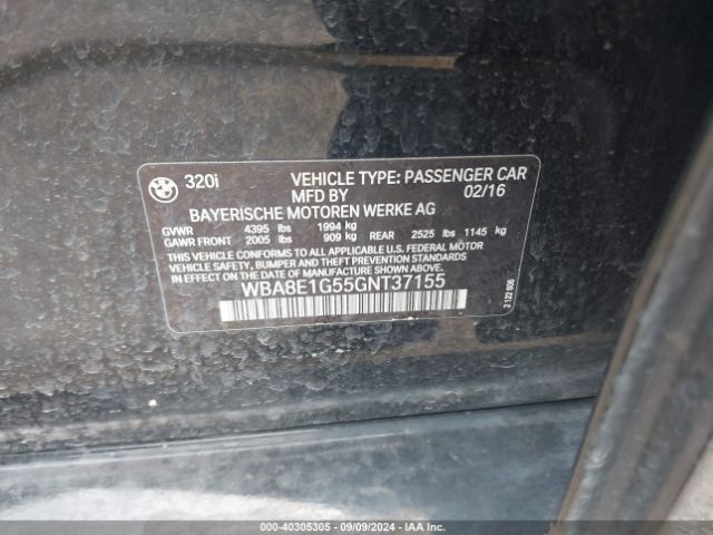 WBA8E1G55GNT37155 BMW 320i