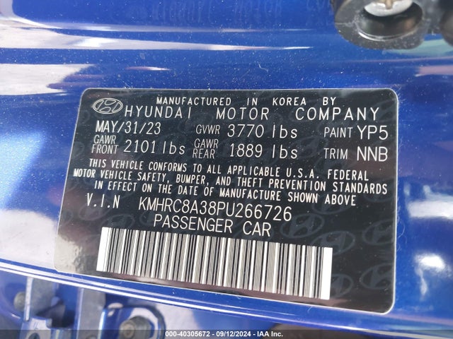 Hyundai Venue Limited 2023 KMHRC8A38PU266726 Image 9