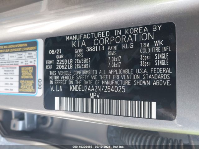 KNDEU2AA2N7264025 KIA SELTOS S