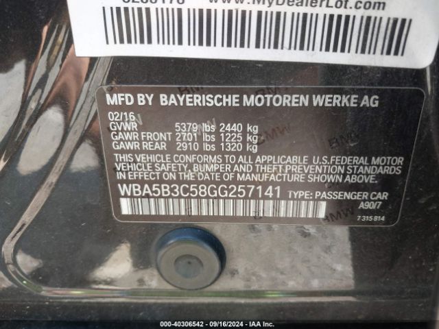 WBA5B3C58GG257141 BMW 535i Xdrive