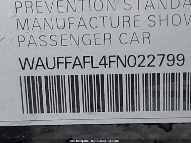 WAUFFAFL4FN022799 Audi A4 2.0t Premium