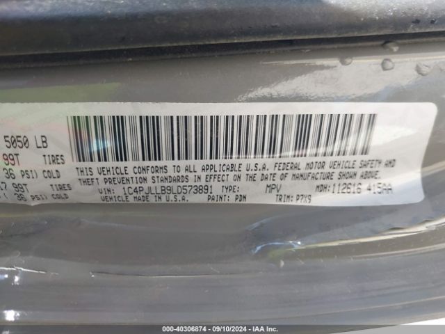 1C4PJLLB9LD573891 Jeep Cherokee Latitude Plus Fwd