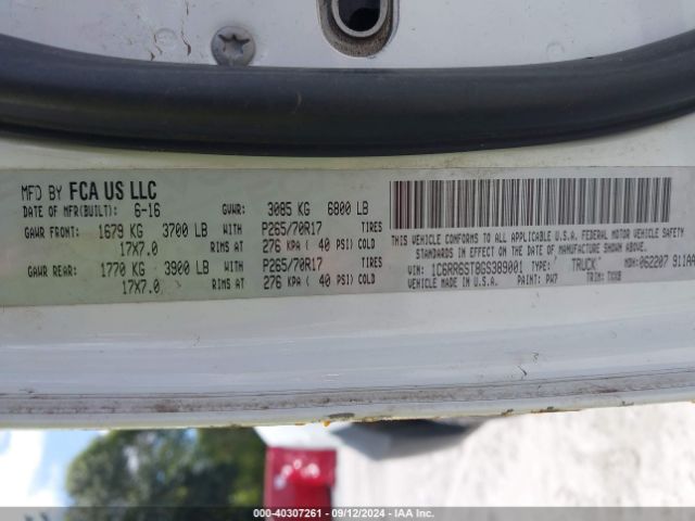 1C6RR6ST8GS389001 RAM 1500 Tradesman