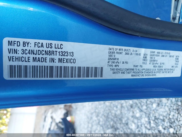 Jeep Compass Limited 4x4 2024 3C4NJDCN8RT132313 Image 9