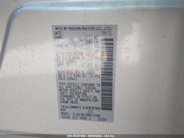 5N1AL0MN0FC548990 Infiniti QX60