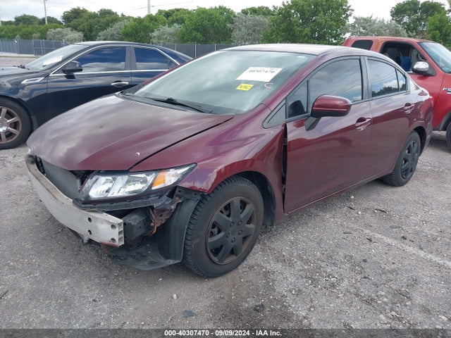 Honda Civic Lx 2014 2HGFB2F59EH523377 Image 2