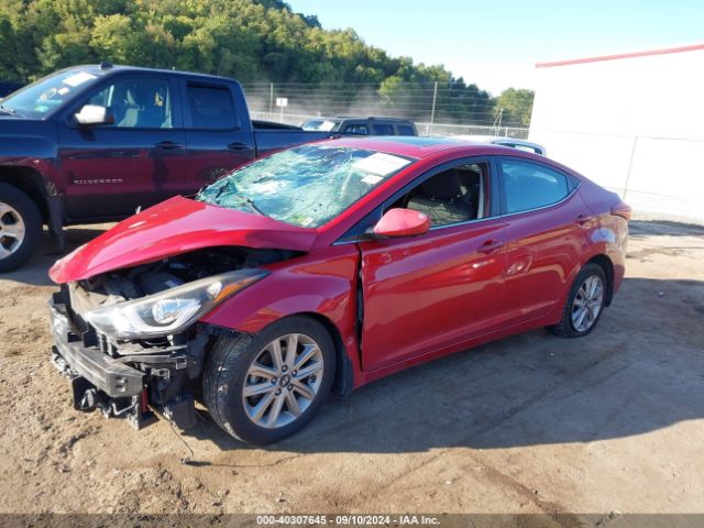 KMHDH4AE4FU392800 Hyundai ELANTRA SE