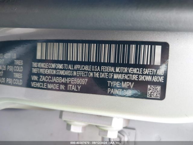 ZACCJABB4HPE59097 Jeep Renegade Latitude Fwd
