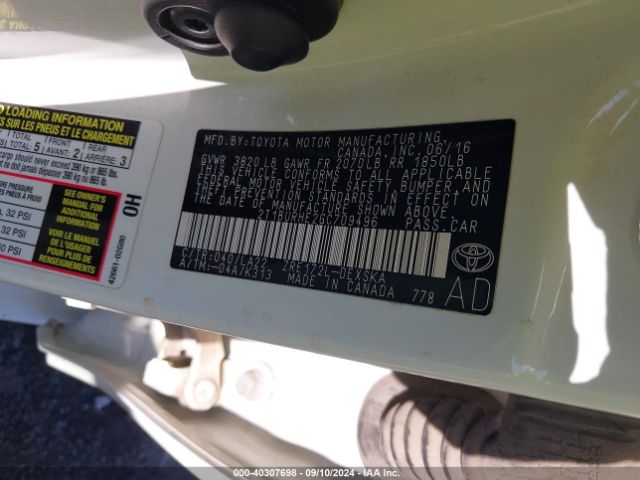 2T1BURHE2GC709496 Toyota Corolla S Premium