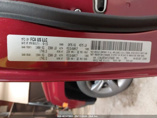 1C4NJRFB4FD376685 Jeep Patriot Latitude