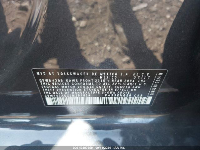 3VW447AUXJM251829 Volkswagen Golf Gti 2.0t Autobahn/2.0t S/2.0t Se