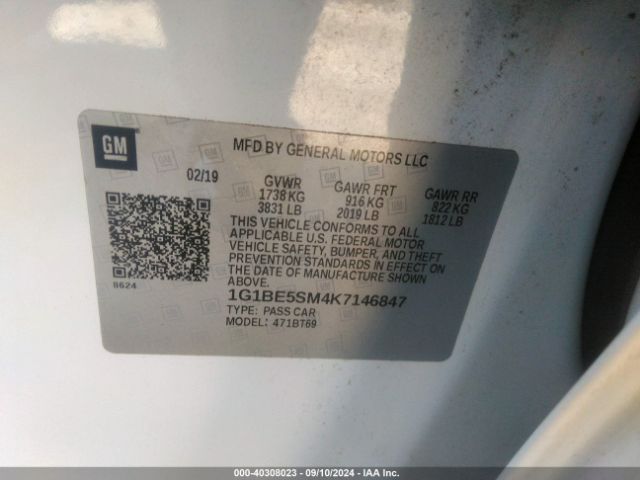 1G1BE5SM4K7146847 Chevrolet CRUZE LT
