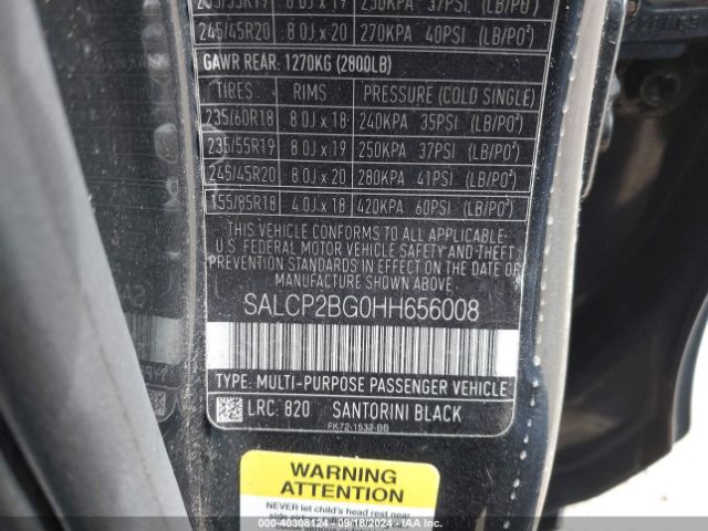 SALCP2BG0HH656008 Land Rover Discovery Sport Se