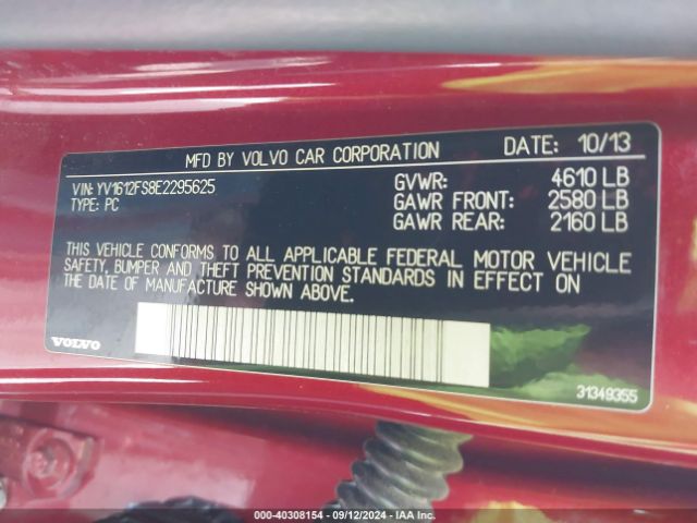YV1612FS8E2295625 Volvo S60 T5