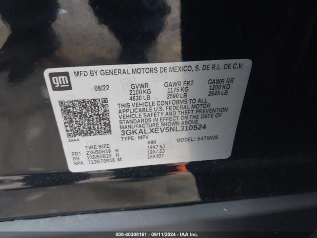 3GKALXEV5NL310524 GMC Terrain Awd Denali