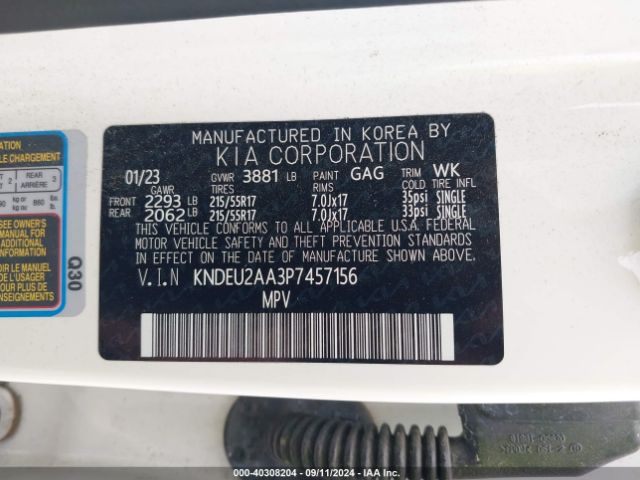 KNDEU2AA3P7457156 KIA SELTOS S