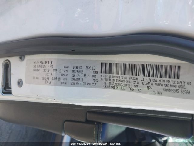 1C4PJMDS9GW322111 Jeep Cherokee High Altitude