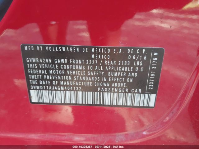 3VWD17AJ4GM404132 Volkswagen Jetta 1.8t Sport