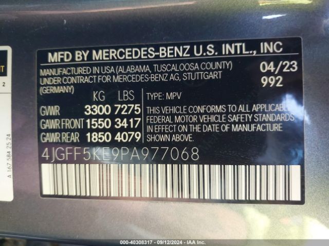 4JGFF5KE9PA977068 Mercedes-Benz Gls 450 4matic