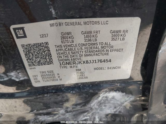 1GNERJKX8JJ176454 Chevrolet Traverse Rs