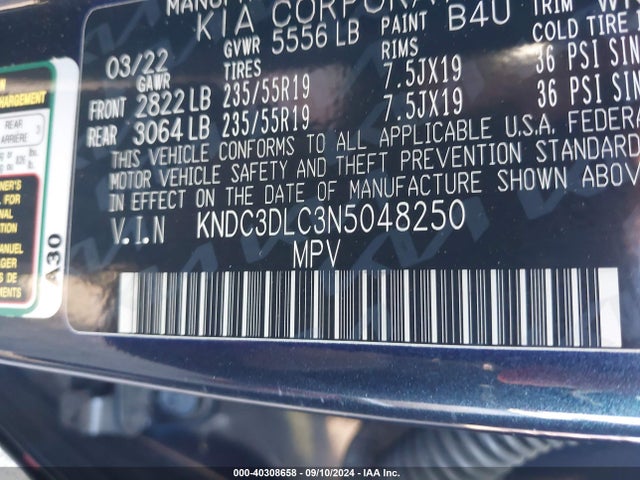 KIA Ev6 Wind 2022 KNDC3DLC3N5048250 Image 9