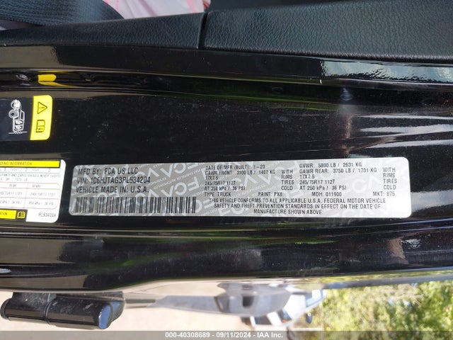 1C6HJTAG3PL534204 Jeep Gladiator Sport S 4x4